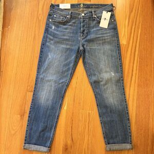 NWT 7 For All Mankind Josefina Skinny Boyfriend Jeans - Size 27